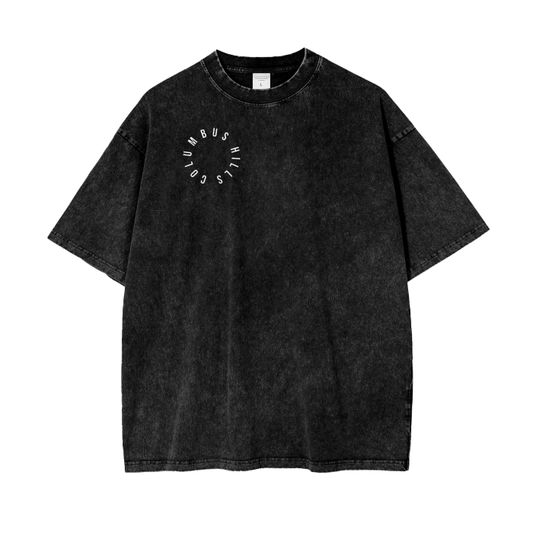 Acid Wash Oversize T-Shirt “lux black”- 250 GSM