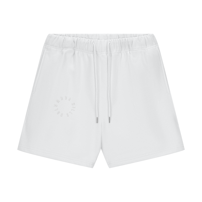 Streetwear Unisex Heavyweight 460G Fleece Loose Fit Shorts “ninja wht”